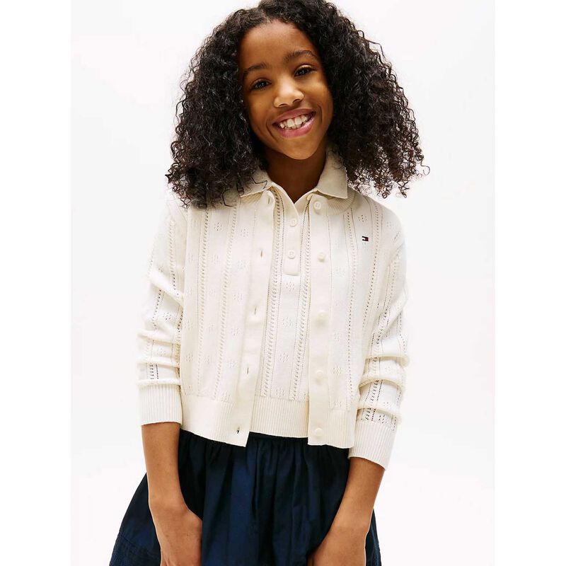 Tommy Hilfiger Pointelle Cardigan LS 8-10Y image number 1